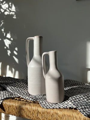 Matte White Tall Ceramic Vases