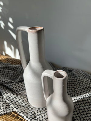 Matte White Tall Ceramic Vases