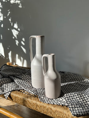 Matte White Tall Ceramic Vases